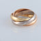 Bague 50 CARTIER - bague trinity 3 ors, diamants 58 Facettes
