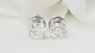 Stud Earrings White Gold Diamonds 58 Facettes 32439