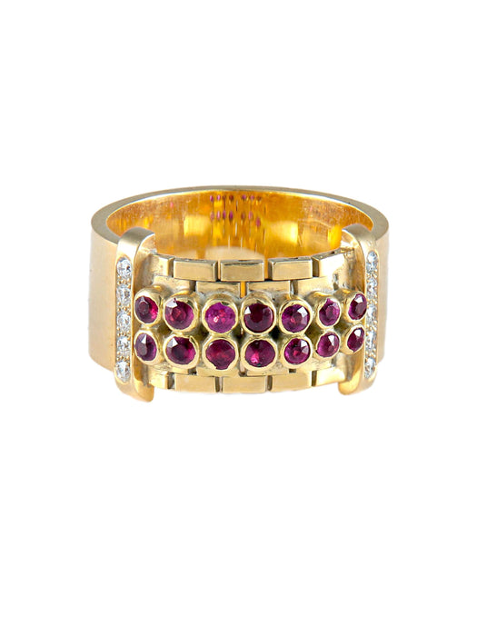 Bague 52 Bague Rubis Diamants 58 Facettes