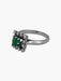 Ring 56 White gold, diamond and emerald ring 58 Facettes