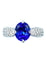 Bague Bague or blanc tanzanite et diamants 58 Facettes
