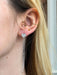 Earrings White Gold earrings, 18 carats, Diamond paving hearts 58 Facettes