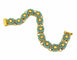 Bracelet Bracelet ethnique en or jaune et turquoises 58 Facettes
