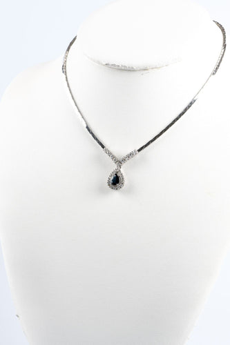 Collier Parure diamants et saphirs 58 Facettes CLDSABODSAOC56-1