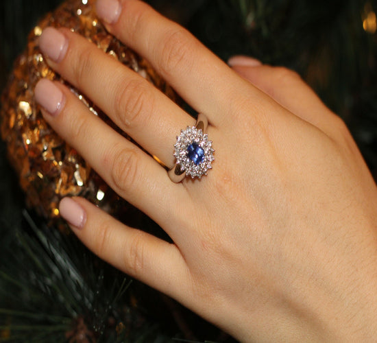 Bague Bague Saphir & Diamants 58 Facettes