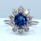 Bague Bague marguerite saphir diamants 58 Facettes AB149