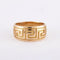 Bague 54 Bague Jonc Or Frise Grecque 58 Facettes