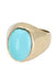 Bague 51.5 CHEVALIERE ANCIENNE TURQUOISE 58 Facettes 058021