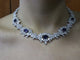 Collier Collier de cocktail diamants et saphirs Ceylon or blanc 58 Facettes NECK 88