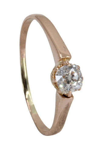 Bague SOLITAIRE ANCIEN DIAMANT 0.20 CARAT 58 Facettes 054031
