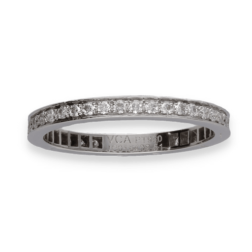 51 Van Clef & Arpels ring - Romance diamond wedding ring 58 Facettes