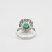 Ring OVAL EMERALD RING WITH DIAMONDS SURROUNDING 58 Facettes