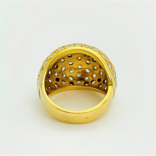 Bague 52 Bague Dôme Or jaune avec Diamants 58 Facettes 20400000584