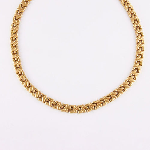 Collier Collier en or jaune, Saphirs Cabochon 58 Facettes