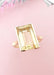 Ring Rectangular ring in Yellow Gold, Citrine 58 Facettes AA 1578