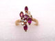 Bague 52 Bague en or jaune, diamants et rubis 58 Facettes 12348