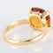 Bague 52 Bague Solitaire citrine 58 Facettes 8384