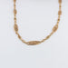 Art Nouveau Long Necklace in Filigree Gold 58 Facettes