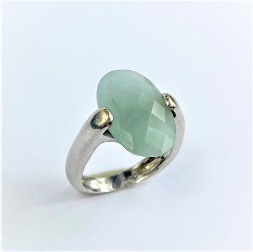 Bague 53 Bague Or Quartz Vert d'Eau 58 Facettes 20400000610