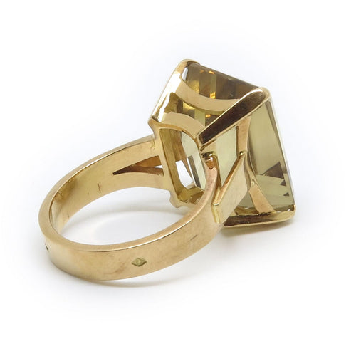 Bague Bague Citrine Rectangle 58 Facettes