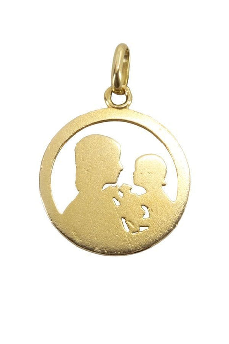 Pendentif MÉDAILLE MÈRE ET ENFANT 58 Facettes 039391