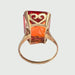 Ring 56.5 RETRO RED SPINEL RING 58 Facettes Q877A