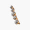 Broche Broche, or jaune, platine et 5 diamants 58 Facettes