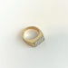 Ring 52.5 Signet Ring 2 gold Paving Diamond 58 Facettes 20400000568