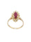 Bague 52 MARQUISE MODERNE RUBIS ET DIAMANTS 58 Facettes 040311