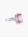 Bague 52 Bague cristal Rose de France or blanc 58 Facettes