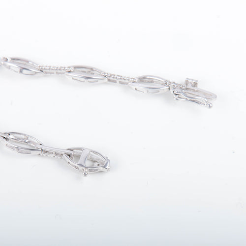 Bracelet Bracelet or blanc et diamants 58 Facettes