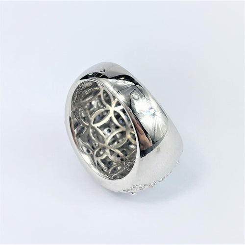 Bague 54 Bague en Or gris Saphirs & Diamants 58 Facettes 20400000589