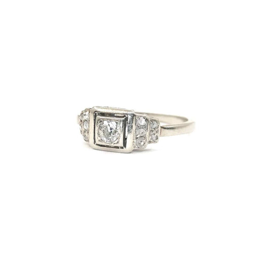 Bague Bague Art Déco diamants 58 Facettes 2019