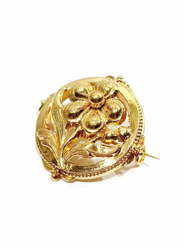 Broche Broche Art Nouveau Or Rose 58 Facettes