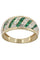 Bague BAGUE MODERNE ÉMERAUDES ET DIAMANTS 58 Facettes 043361