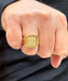 Ring 58 Vintage signet ring in 18-carat solid gold and diamonds 58 Facettes