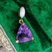 Pendant Amethyst and Opal pendant yellow gold 58 Facettes 2847