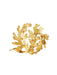 Brooch “Leaf” Brooch 2 Golds 58 Facettes