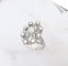 Bague 61.5 Bague Ancienne Diamants Or Blanc 58 Facettes AA 1552