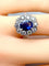 Bague 52 Bague marguerite Saphir Diamants 58 Facettes AB201