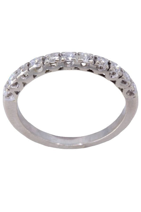 Bague 54 DEMI-ALLIANCE DIAMANTS 0.20ct 58 Facettes 074331