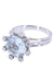 Bague 55 BAGUE AIGUE-MARINE ET DIAMANTS 58 Facettes 074401