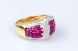Bague Bague diamant rubis en or massif 18 carats 58 Facettes 41400026-63