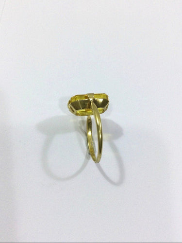 Bague 58 Bague Or Et Citrine 58 Facettes