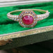 Bracelet OJ PERRIN - Bracelet or jaune diamants rubis cabochon 58 Facettes 2846
