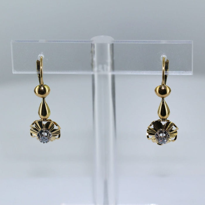 Boucles d'oreilles Boucles d'oreilles Or jaune Diamants 58 Facettes