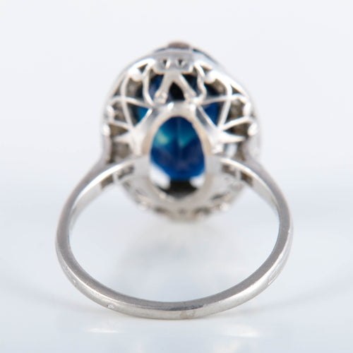 Bague 51 Bague Platine Saphir Diamants 58 Facettes 220400