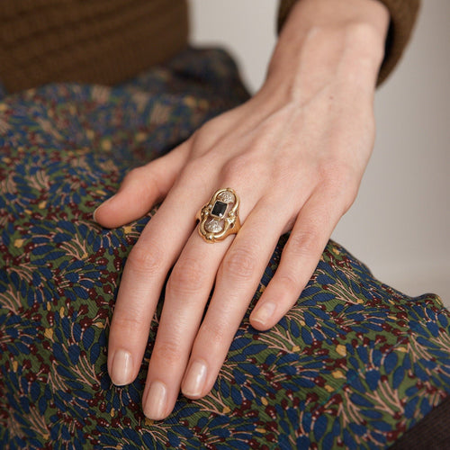 Bague Bague or jaune saphir 58 Facettes 2474