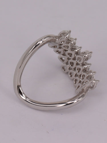 Bague 54 Bague diamant poires or blanc 58 Facettes P530