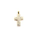 Pendentif CROIX DIAMANTS OR JAUNE 58 Facettes 3797